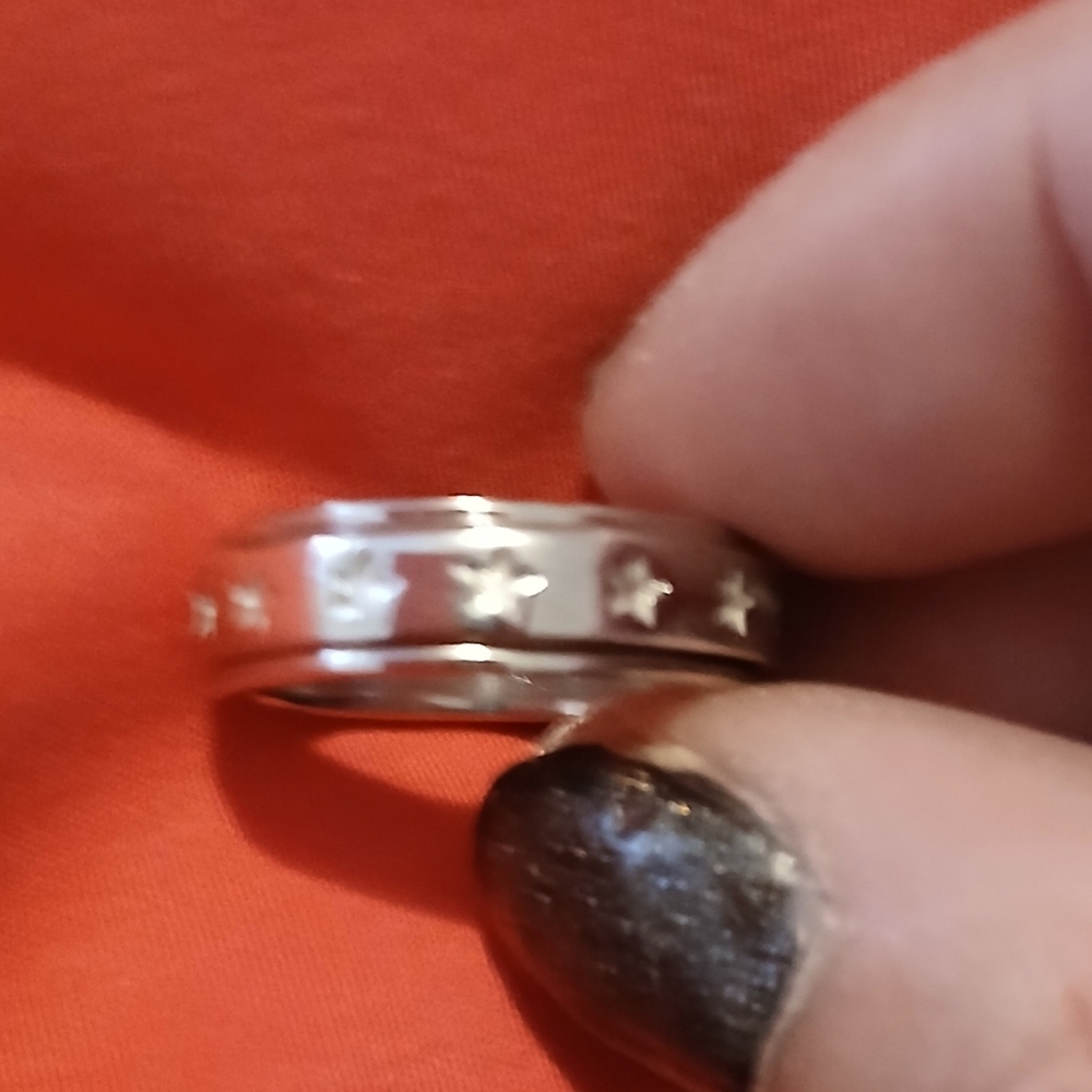 925 Sterling Silver Star Pattern Ring Sale! - image 4